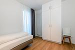 Schlafzimmer mit zwei Einzelbetten - Apartmentvilla Anna See 1-15 - Top-Hundeurlaub