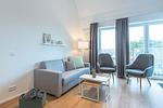 Wohnbereich mit Schlafsofa - Apartmentvilla Anna See 3-08 - Top-Hundeurlaub
