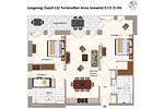 Grundriss (Angaben ohne Gewähr) - Apartmentvilla Anna See 3-13 - Top-Hundeurlaub