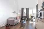 Wohn-Essbereich mit Schlaf-Couch - Apartmentvilla Anna See 3-16 - Top-Hundeurlaub