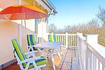 Balkon mit Gartenmöbeln - Dünenschloss 1-40 - Top-Hundeurlaub