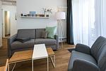 Wohn-Essbereich mit Couch - Deichhäuser Anna Küste 8-31 - Top-Hundeurlaub