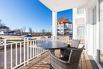 Balkon mit Gartenmöbeln - gbmv0-03 - Großenbrode - Apartmentanlage Meerblickvilla 0-03 - Top-Hundeurlaub