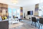 Wohn-/Essbereich mit Zugang zum Balkon - gbmv0-01 - Großenbrode - Apartmentanlage Meerblickvilla 0-01 - Top-Hundeurlaub