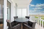 Balkon mit Blick auf die Ostsee - Apartmentanlage Meerblickvilla 1-06 - Top-Hundeurlaub