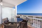 Balkon mit Gartenmöbeln - Apartmentanlage Meerblickvilla 1-12 - Top-Hundeurlaub