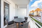 Balkon mit Zugang zum Wohn-/Essbereich - Apartmentanlage Meerblickvilla 1-14 - Top-Hundeurlaub