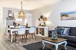 Wohn-/Essbereich mit Sitzgelegenheit - Apartmentanlage Meerblickvilla 1-15 - Top-Hundeurlaub