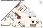 Grundriss - Apartmenthaus Atlantik 213 - Top-Hundeurlaub