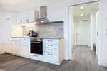 Küchenzeile mit Backofen und Geschirrspüler - Apartmentanlage Meerblickvilla 2-23 - Top-Hundeurlaub