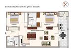 Grundriss (Angaben ohne Gewähr) - Apartmentanlage Meerblickvilla 2-25 - Top-Hundeurlaub