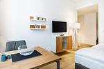 Wohn-/Schlafbereich mit Sitzgelegenheit - Ferienapartments am Krusespeicher 0-04 - Top-Hundeurlaub