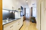 Küchenzeile mit Geschirrspüler - Ferienapartments am Krusespeicher 2-23 - Top-Hundeurlaub