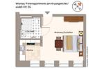 Grundriss - Ferienapartments am Krusespeicher 0-01 - Top-Hundeurlaub
