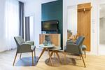 Wohn-/Essbereich mit Sitzgelegenheit - Ferienapartments am Krusespeicher 2-20 - Top-Hundeurlaub