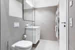 Badezimmer mit Waschtisch - Ferienapartments am Krusespeicher 2-15 - Top-Hundeurlaub