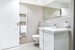 Badezimmer mit Waschtisch - Ferienapartments am Krusespeicher 2-21 - Top-Hundeurlaub