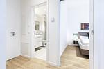 Eingangsbereich mit Blick zum Badezimmer - Ferienapartments am Krusespeicher 3-30 - Top-Hundeurlaub