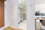 Eingangsbereich mit Zugang zum Badezimmer - Ferienapartments am Krusespeicher 3-35 - Top-Hundeurlaub