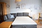 Wohn-Essbereich mit Schlaf-Couch im kbat318, Apartmenthaus Atlantik 318 in Kühlungsborn - Apartmenthaus Atlantik 318 - Top-Hundeurlaub