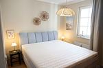 Schlafbereich mit Doppelbett im kbat318, Apartmenthaus Atlantik 318 in Kühlungsborn - Apartmenthaus Atlantik 318 - Top-Hundeurlaub
