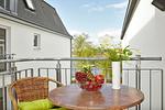 Balkon mit Gartenmöbeln - Seehof 124 - Top-Hundeurlaub