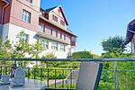 Balkon mit Gartenmöbeln - Seehof 213 - Top-Hundeurlaub