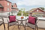 Balkon mit Gartenmöbeln - Seehof 233 - Top-Hundeurlaub