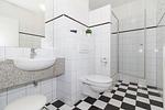 Badezimmer mit Dusche - Meeresblick 321 - Top-Hundeurlaub
