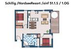 Grundriss - NordseeResort Friesland 51-1-S - Top-Hundeurlaub