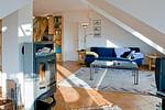 Wohn-Essbereich mit Couch - Meeresblick 507 - Top-Hundeurlaub