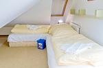 Schlafzimmer mit Etagenbett - Meeresblick 507 - Top-Hundeurlaub