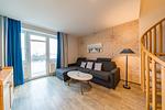 Wohnzimmer mit Ausblick - Hus Inselkieker 218  - Top-Hundeurlaub