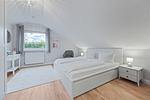 Schlafzimmer mit Doppelbett - Urlauberdorf 42a - Top-Hundeurlaub