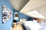 Schlafzimmer mit Doppelbett - Strand-Park 333 - Top-Hundeurlaub