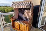 Balkon mit Strandkorb - Resort Deichgraf 31-18 - Top-Hundeurlaub