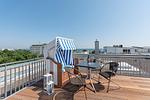 Dachterrasse mit Strandkorb - DünenResort Binz 142 - Top-Hundeurlaub