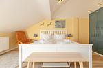 Schlafzimmer mit Doppelbett - Apartment-Residenz Ostseestrand 32 - Top-Hundeurlaub