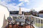 Balkon mit Gartenmöbeln - Apartment-Residenz Ostseestrand 35 - Top-Hundeurlaub