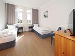 Schlafzimmer im Seehof201 auf Usedom mit zwei Einzelbetten - Seehof 201 - Top-Hundeurlaub