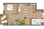 Grundriss - DünenResort Binz 116 - Top-Hundeurlaub