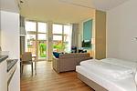 Wohn/ Essbereich - Aparthotel Anna Düne 0-04 - Top-Hundeurlaub