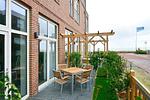 Terrasse mit Gartenmöbel - Aparthotel Anna Düne 0-10 - Top-Hundeurlaub