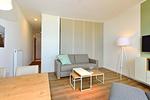 Wohn/ Essbereich - Aparthotel Anna Düne 1-21 - Top-Hundeurlaub