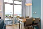 Wohn/ Essbereich mit Esstisch - Aparthotel Anna Düne 2-27 - Top-Hundeurlaub