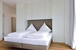 Schlafbereich mit Doppelbett - Aparthotel Anna Düne 2-27 - Top-Hundeurlaub