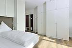 Schlafbereich mit Doppelbett - Aparthotel Anna Düne 2-29 - Top-Hundeurlaub