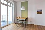 Wohn/ Essbereich mit Esstisch - Aparthotel Anna Düne 2-32 - Top-Hundeurlaub