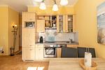 Küchenzeile mit Backofen - Apartmenthaus Atlantik 006 - Top-Hundeurlaub