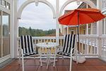 Balkon mit Gartenmöbeln - Dünenschloss 1-30 - Top-Hundeurlaub